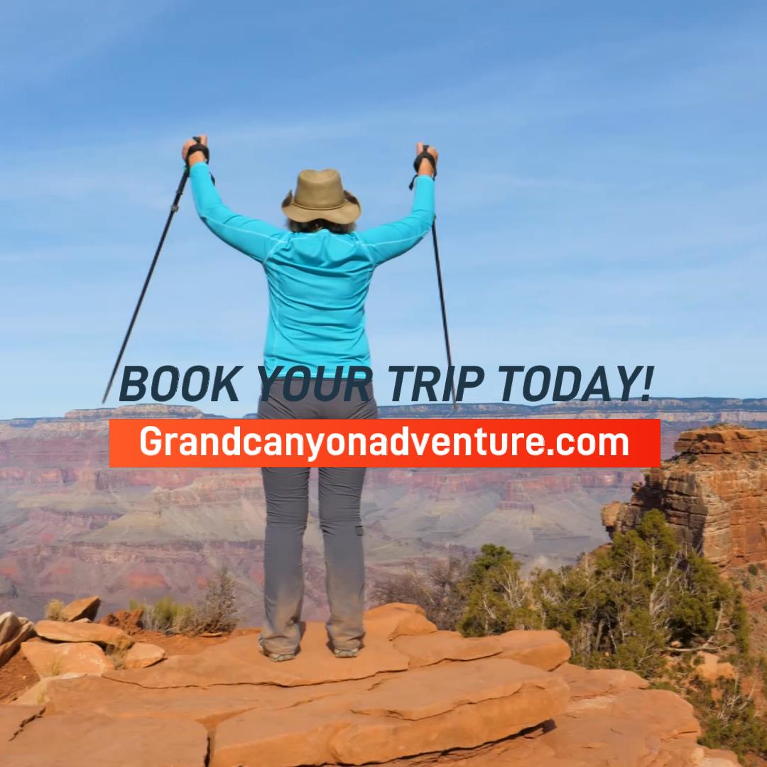 Woman climbing the Grand Canyon